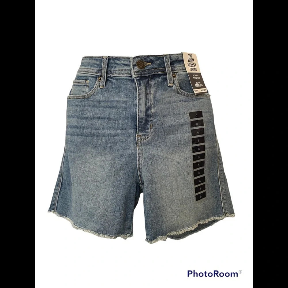 NWT NY&C The High Waist Short Jean Short Sz 6